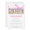 Candy Theme Sweet Sixteen Birthday Invitation