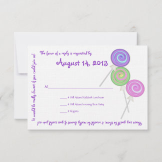Candy Treasures Message Text Response Card