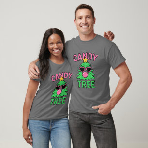 Candy Tree Bubblegum Christmas T-Shirt