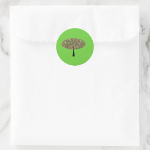 Candy Tree Classic Round Sticker