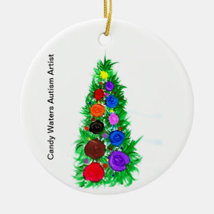 Candy Waters Autism Artist Ceramic Tree Decoration