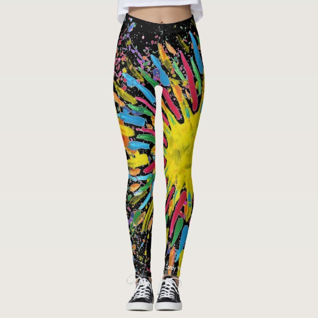 Candy Waters Autism Artist Leggings (Front)