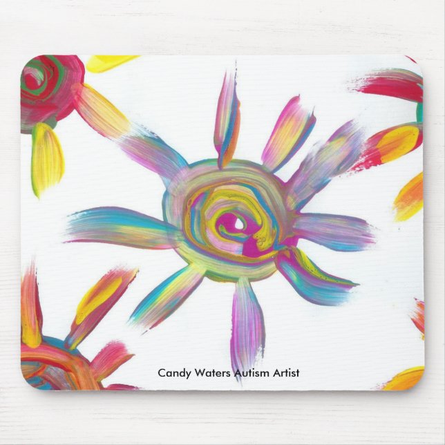 Candy Waters Autism Artist Mouse Pad (Front)
