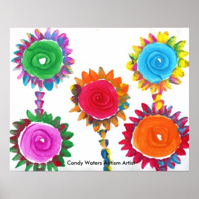 Candy Waters Autism Artist Poster (Front)