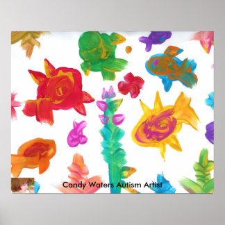 Candy Waters Autism Artist Poster