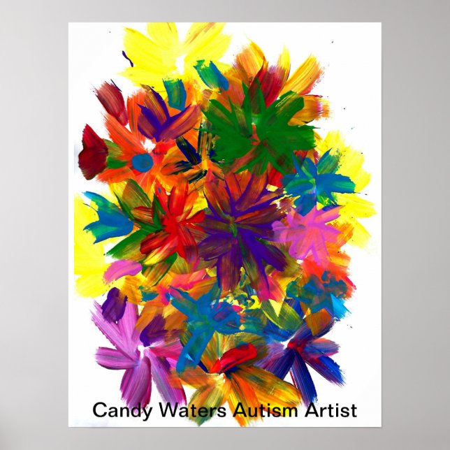 Candy Waters Autism Artist Poster (Front)