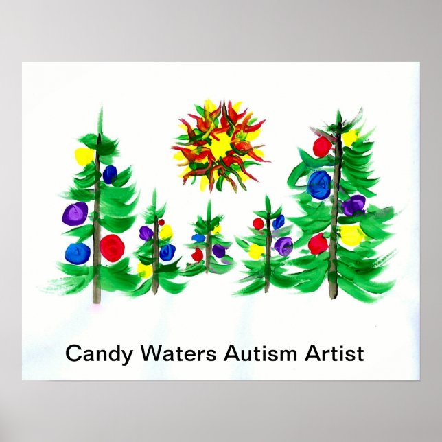 Candy Waters Autism Artist Poster (Front)
