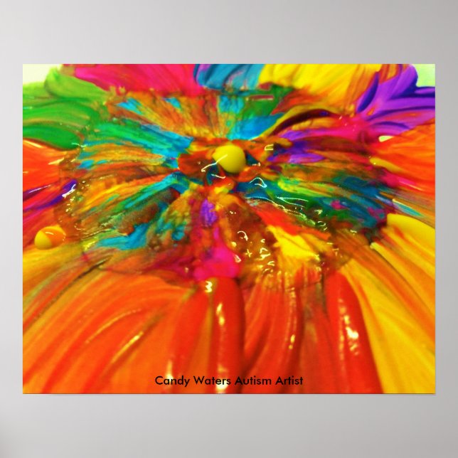 Candy Waters Autism Artist Poster (Front)