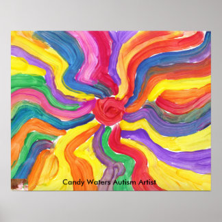 Candy Waters Autism Artist Poster