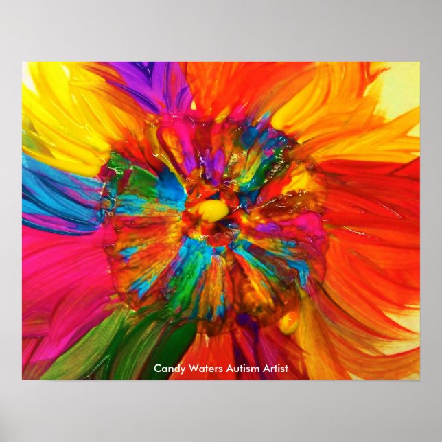 Candy Waters Autism Artist Poster (Front)