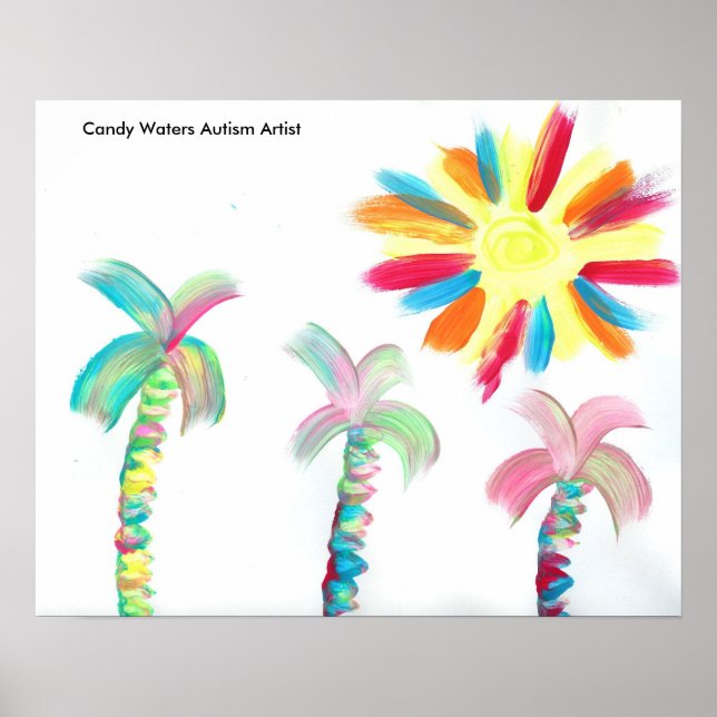 Candy Waters Autism Artist Poster (Front)