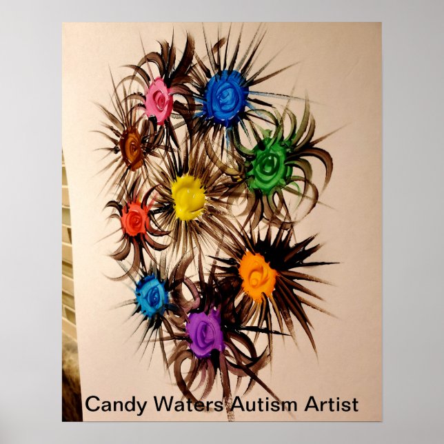 Candy Waters Autism Artist Poster (Front)