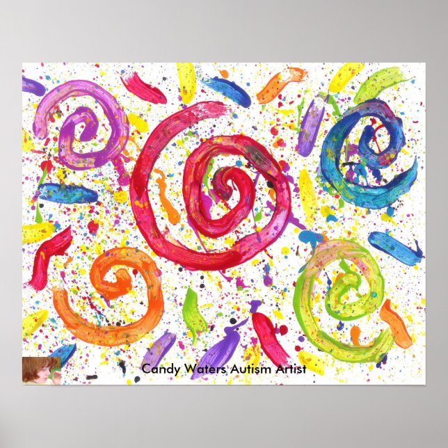 Candy Waters Autism Artist Poster (Front)