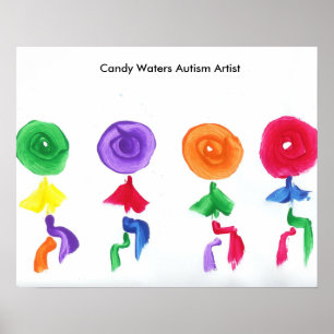 Candy Waters Autism Artist Poster