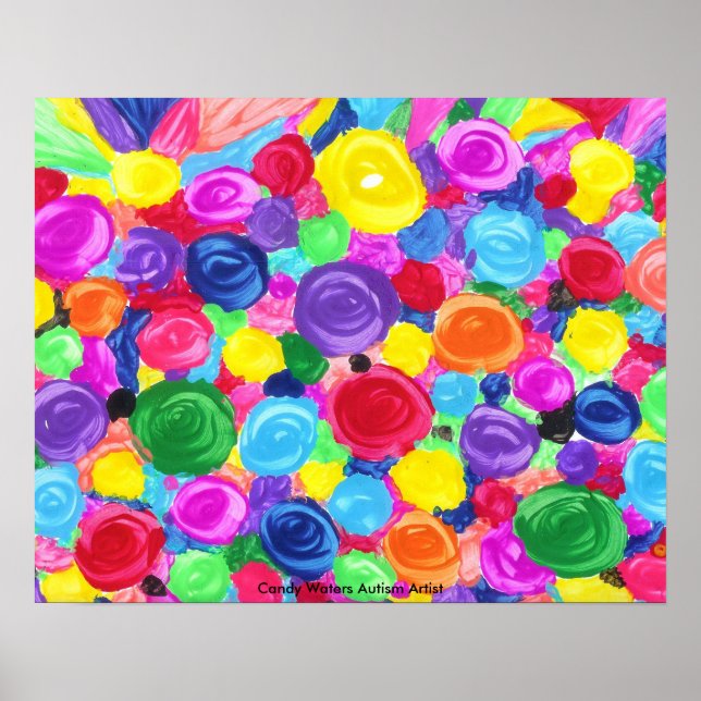 Candy Waters Autism Artist Poster (Front)