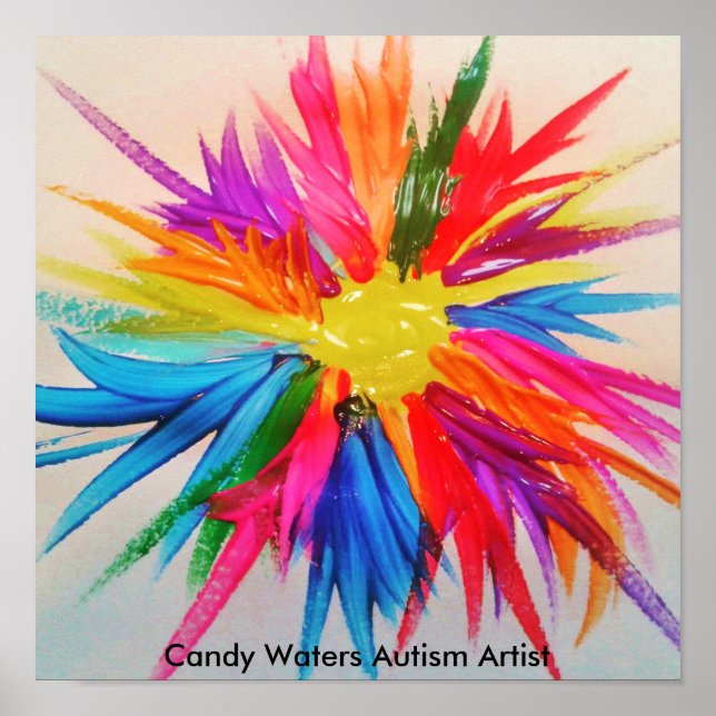 Candy Waters Autism Artist Poster (Front)