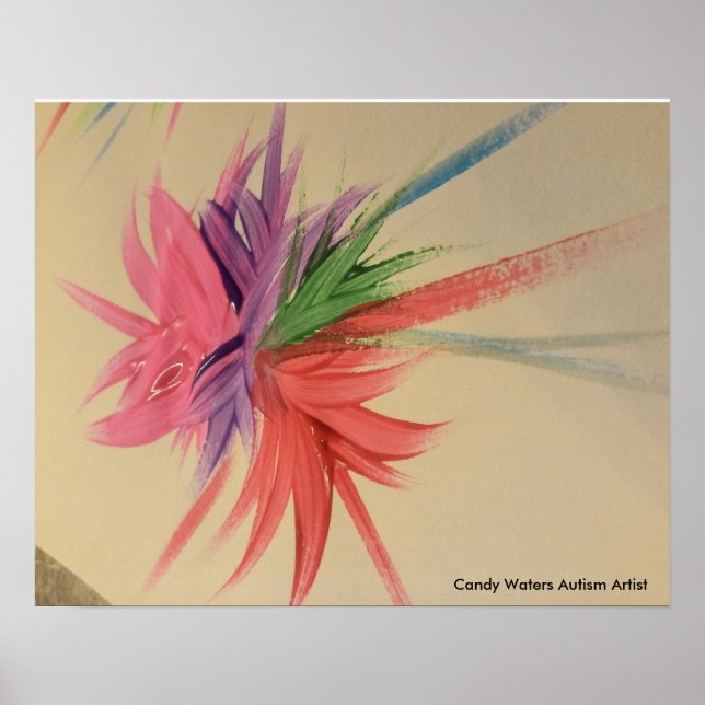 Candy Waters Autism Artist Poster (Front)