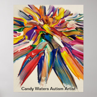 Candy Waters Autism Artist Poster