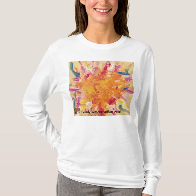 Candy Waters Autism Artist T-Shirt (Front)