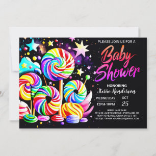 Candy Wonderland Baby Shower Invitation