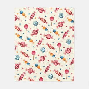 Candy Wonderland Fleece Blanket