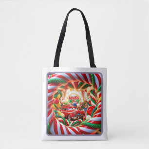 Candy Wonderland Holiday Tote Bag - Medium