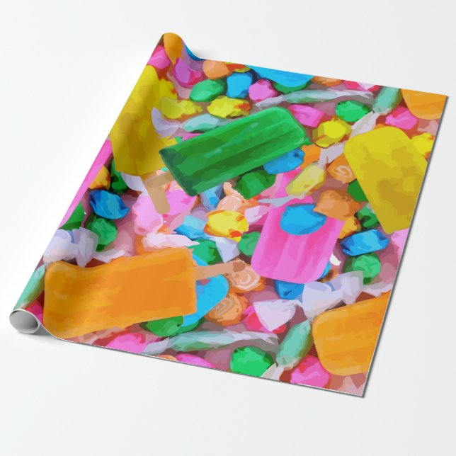 Candy Wrapping Paper (Unrolled)