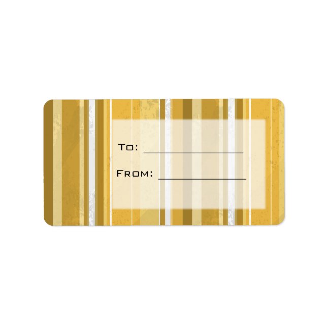 Candy Yellow Stripes Label (Front)