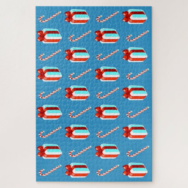 Candycane Christmas Puzzle 1,014 Pieces (Vertical)