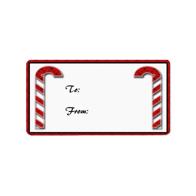 Candycane Gift Tag (Front)