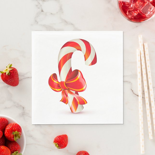 Candycane Paper Napkins (Creator Uploaded)