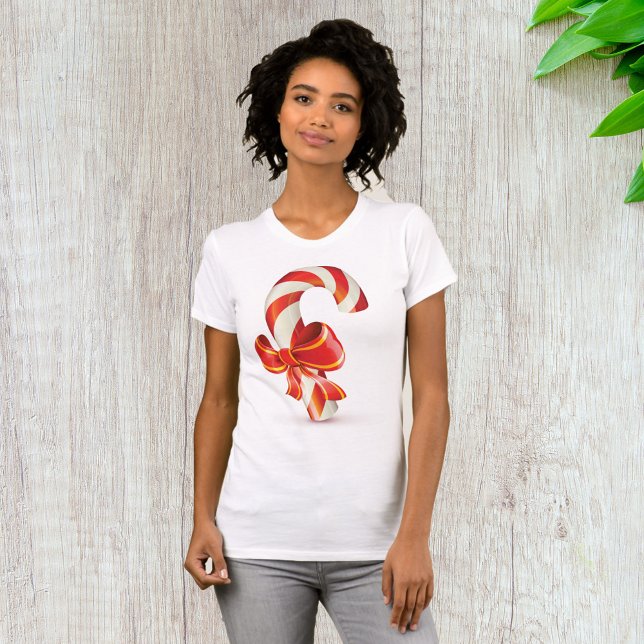 Candycane Womens T-Shirt (Creator Uploaded)