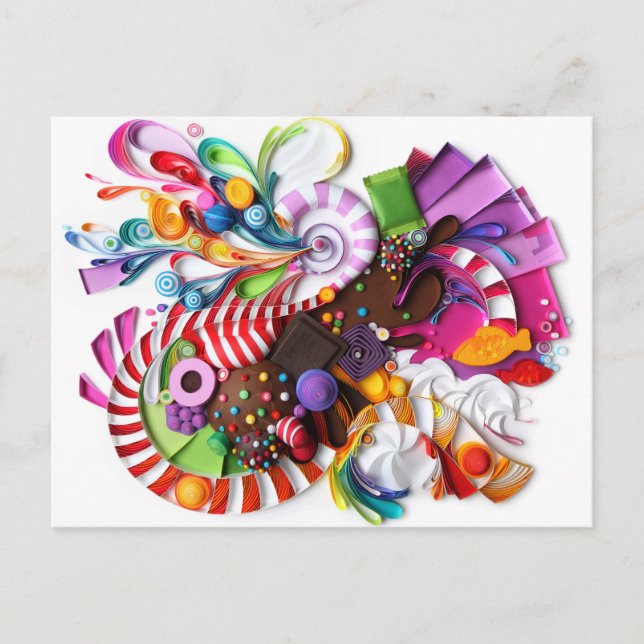 CandyCrush inspired postcard (Front)