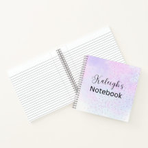 Candyfloss Square Spiral Notebook