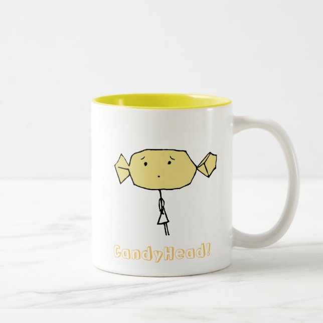CandyHead oh? Mug Yellow (Right)