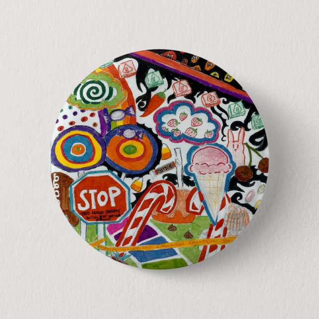 Candyland 6 Cm Round Badge (Front)