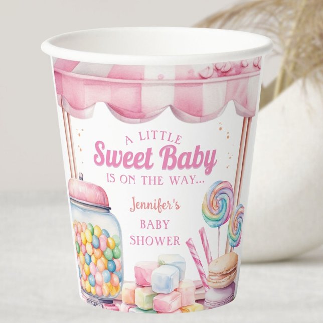 Candyland Baby Shower Pink Girl Paper Cups (Creator Uploaded)