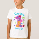 Candyland Brother of the First Birthday lollipop T-Shirt<br><div class="desc">Celebrate baby's first birthday with this special t-shirt,  special and personalised design</div>