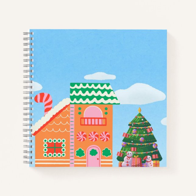 Candyland Christmas Magic Notebook (Front)