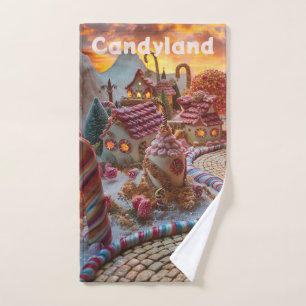 Candyland fantasy hand towel