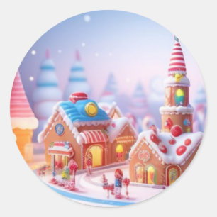 Candyland/Fantasy Town/Sticker Classic Round Sticker