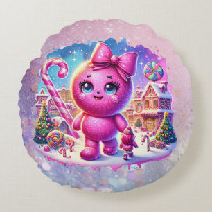 CandyLand GumDrop Round Cushion