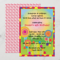 Candyland : Red Sugary Sweet Lollipops Candy