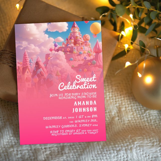 Candyland World Babyshower  Invitation (Creator Uploaded)