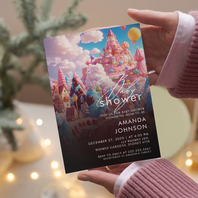 Candyland World Babyshower  Invitation (Creator Uploaded)