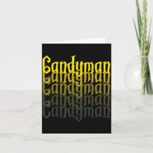 Candyman Backwards Mirror Halloween Custome Funny Card
