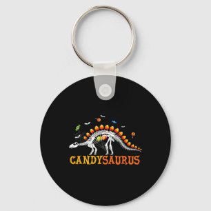 Candysaurus Candy Corn Dinosaur Skeleton Happy Hal Key Ring