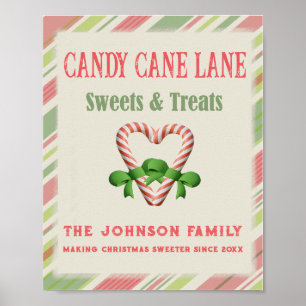 Cane Cane Lane Vintage Family Pastel Poster