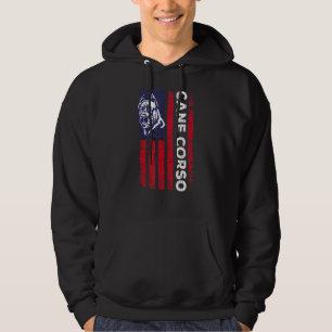 Cane Corso American Flag Italian Mastiff Dog Hoodie