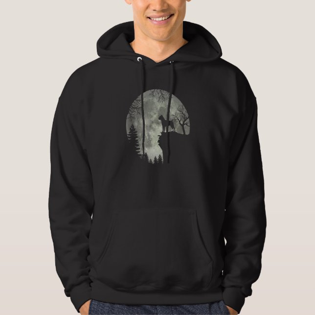 Cane Corso And Moon Halloween Hoodie (Front)